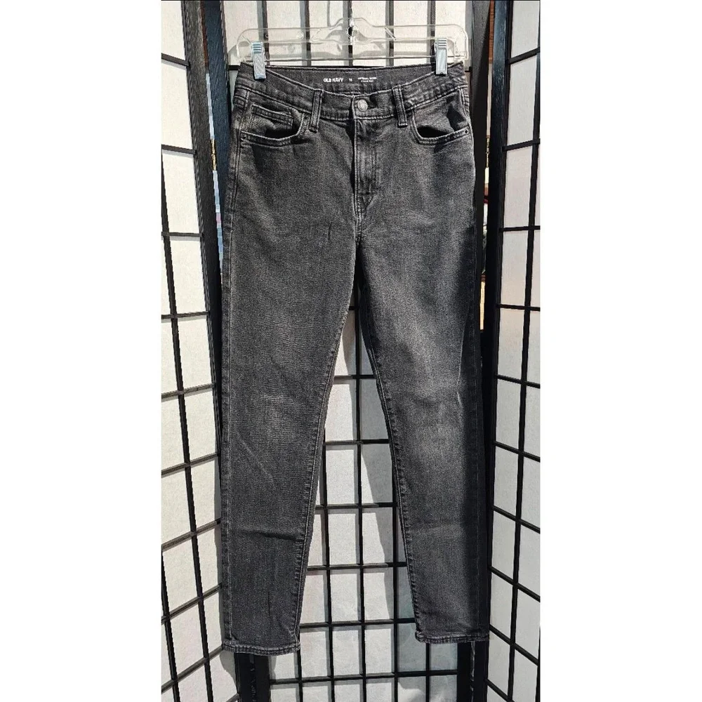 OLD NAVY‎ Boys Jeans Size 16 Flex Taper Coal Wash Built-In Flex